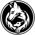 Logo de Raksha - La louve Raksha et un louveteau